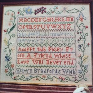 Sheepish Designs Posey From A Friend Sampler Needlework Pattern